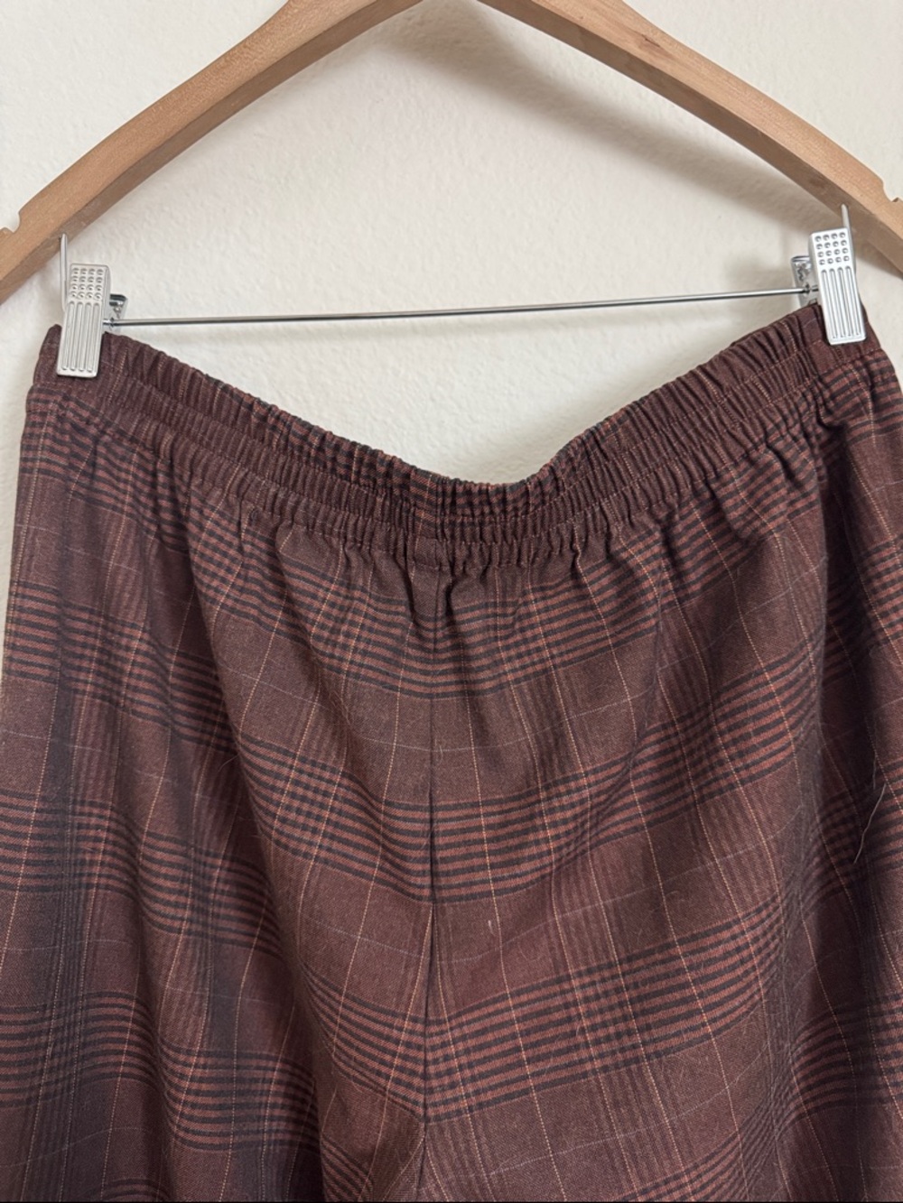 Madewell Brown Plaid Trousers - Picture 3 of 5